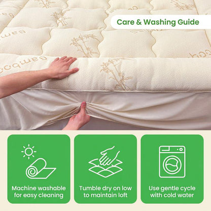 Bamboo Cooling Mattress Topper