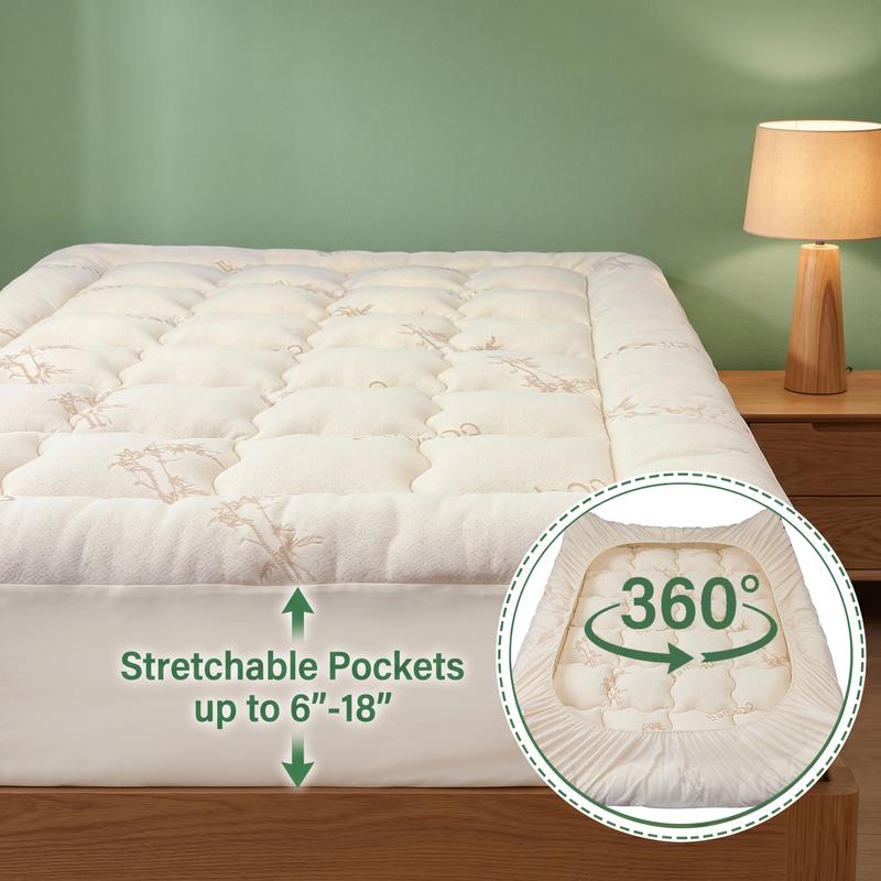 Bamboo Cooling Mattress Topper
